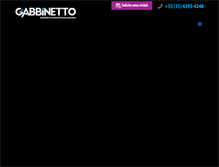 Tablet Screenshot of gabbinetto.com.br